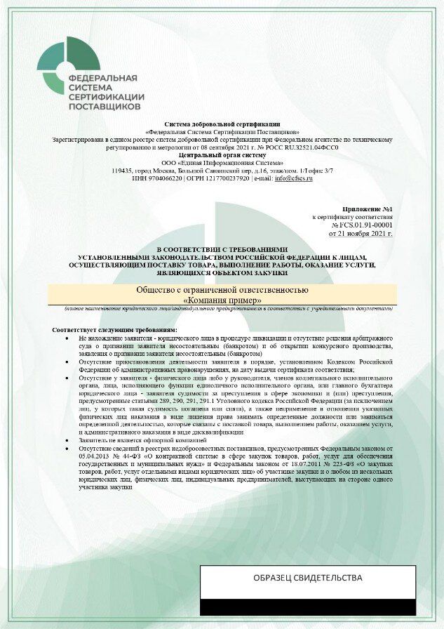 Свидетельство СТО 004-2021
